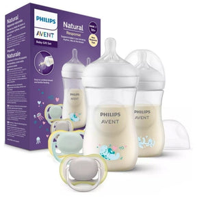 Philips Avent Baby Gift Bottle Set - 2 Bottles + 2 Pacifiers