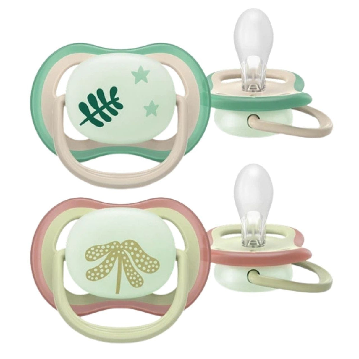 Philips Avent Ultra Air Nighttime Orthodontic Pacifier 6-18 m - 2 Pack