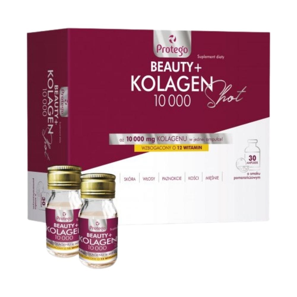 Protego Beauty + Collagen 10,000 Shot, Orange - 30 Ampoules