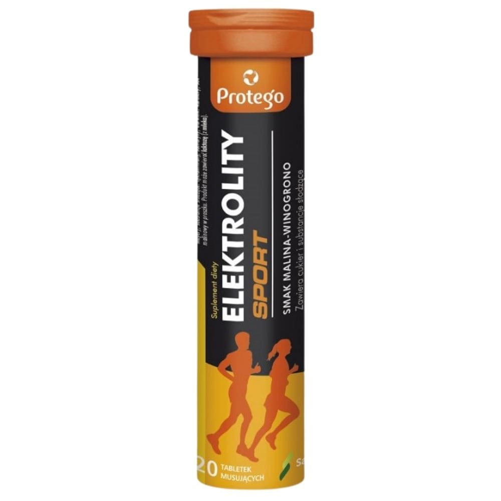Sport Raspberry Protego Electrolytes Sport, Raspberry-Grape - 20 Tablets – Medpak