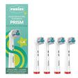 Puries Prism Electric Toothbrush Heads for Oral-B - 4 Pieces