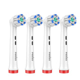 Puries Silk Electric Toothbrush Heads for Oral-B - 4 Pieces