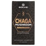 Solve Labs Chaga Mushroom Inonotus Obliquus - 60 Capsules