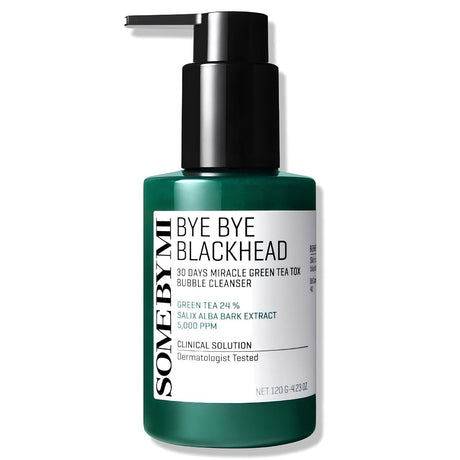 Some By Mi Bye Bye Blackhead 30 Days Miracle Green Tea Tox Bubble Cleanser - 120 ml
