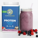 Sunwarrior Warrior Blend Protein, Plant Protein, Blueberry Cake - 750 g