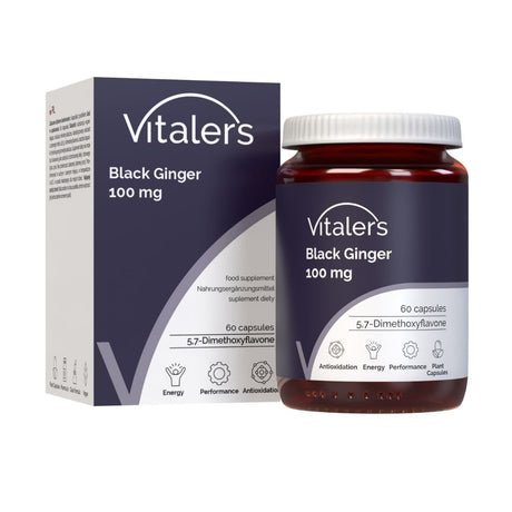 Vitaler's Black Ginger 100 mg - 60 Capsules