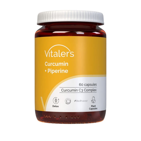 Vitaler's Curcumin + Piperine - 60 Capsules