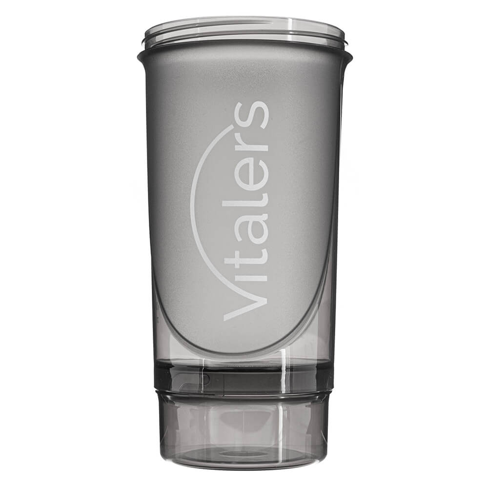 Vitaler's Shaker with Strainer, Black - 500 ml + 150 ml