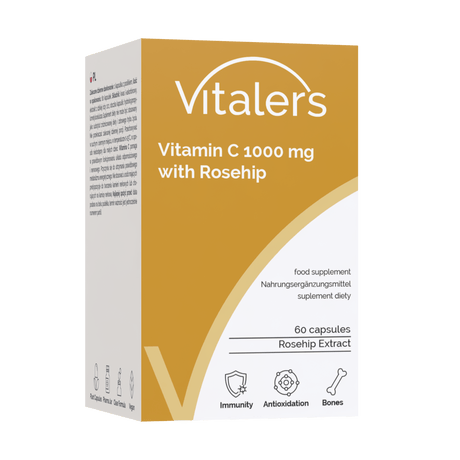Vitaler's Vitamin C with Rosehip 1000 mg - 60 Capsules