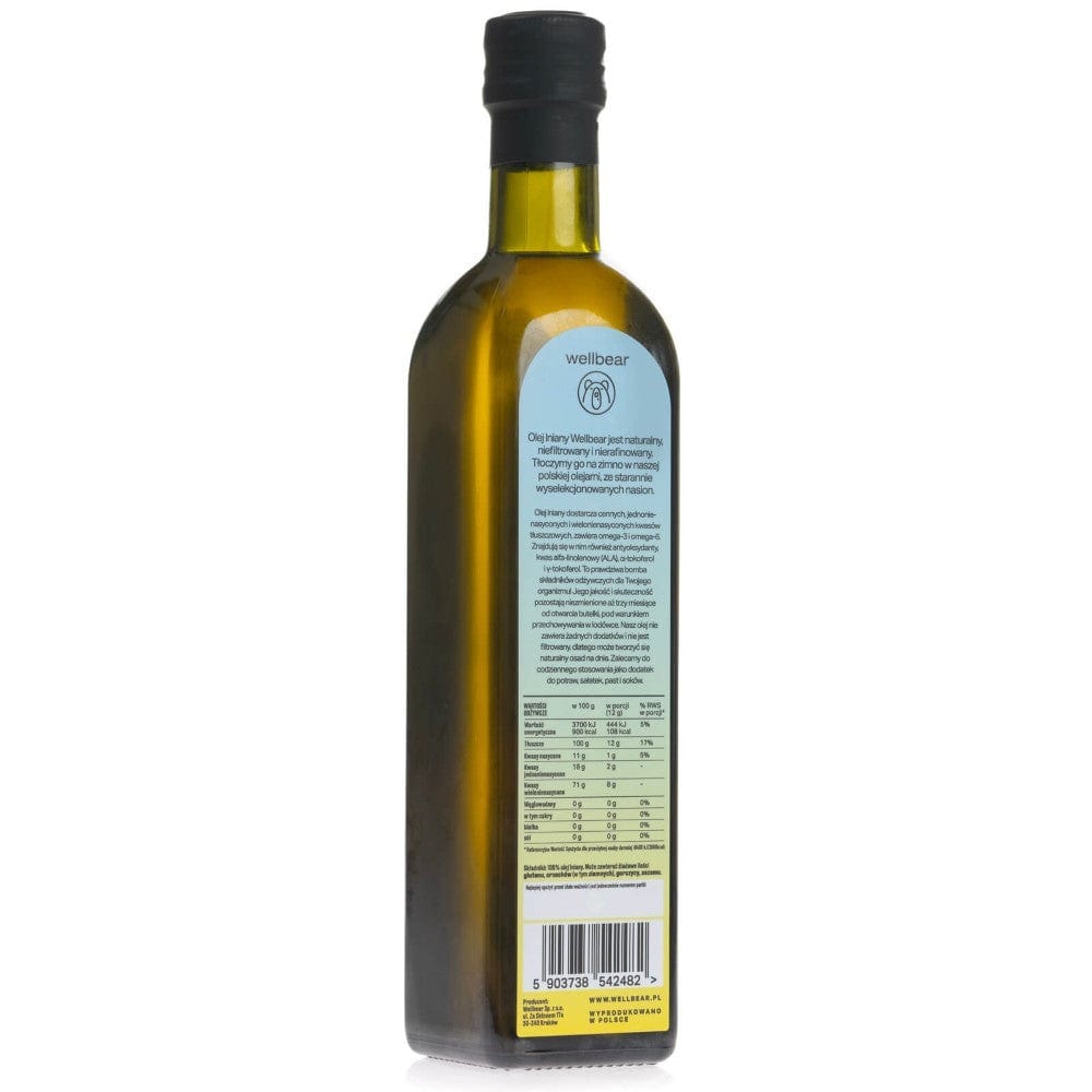 Wellbear Linseed Oil Cold Pressed - 500 ml