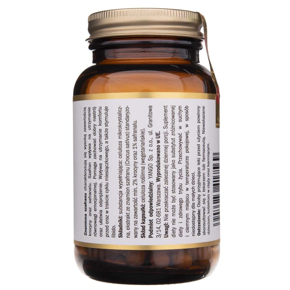 Yango Saffron Seed Extract 400 mg - 60 Capsules