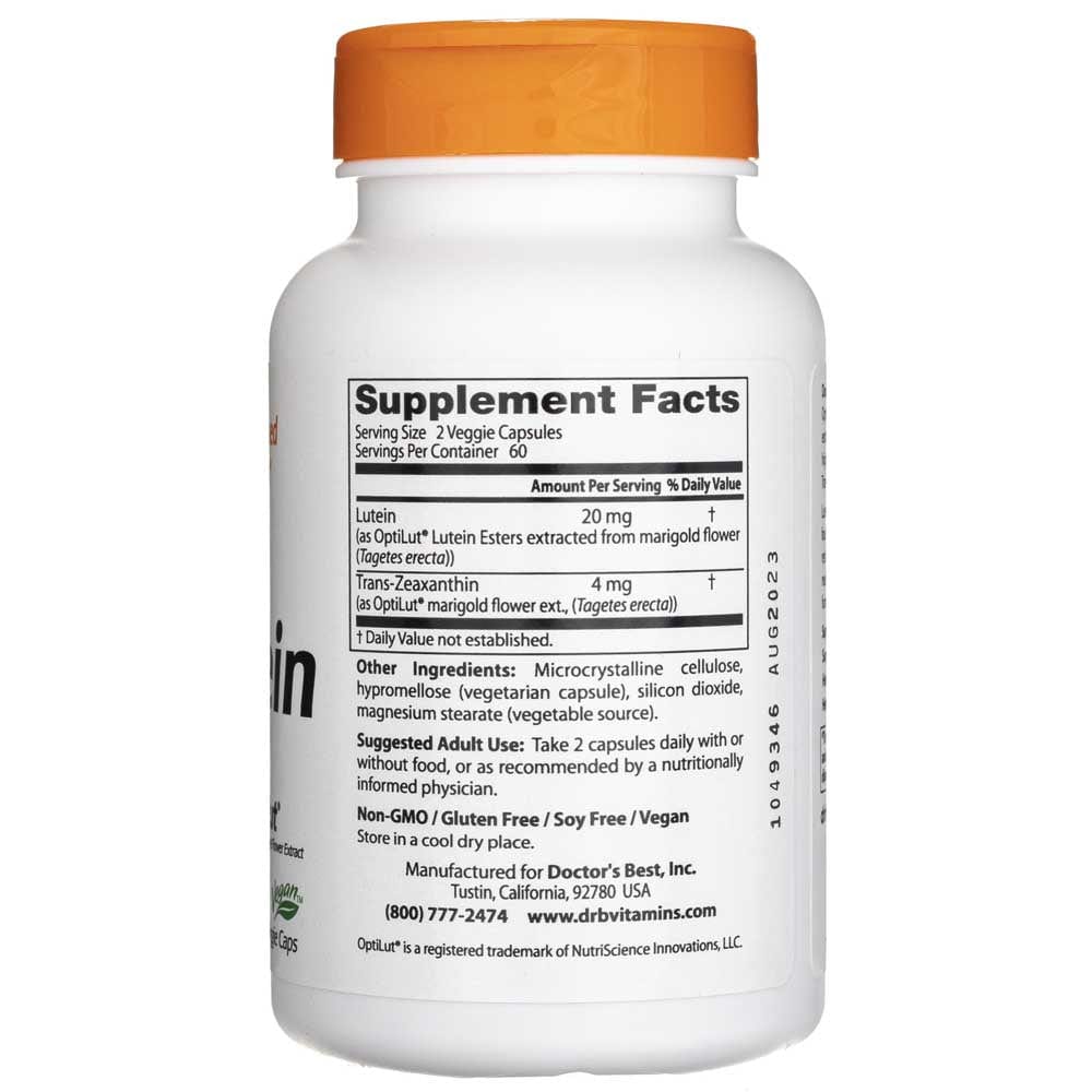 Doctor's Best  Lutein from OptiLut - 120 Veg Capsules