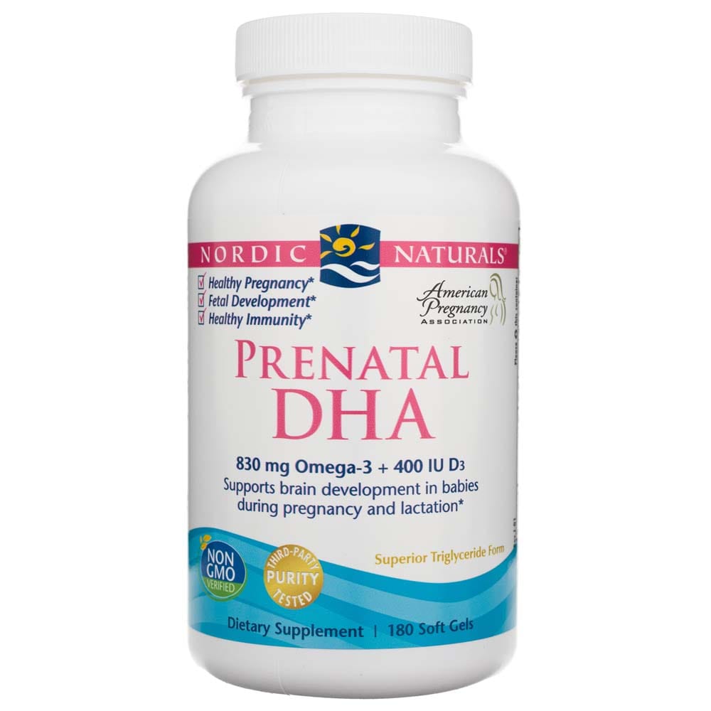 Nordic Naturals Prenatal DHA Unflavored Formula  - 180 Softgel