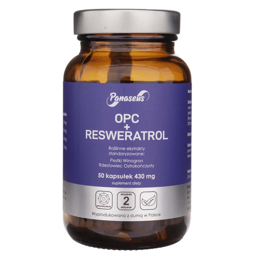 Panaseus OPC resveratrol - 50 Capsules