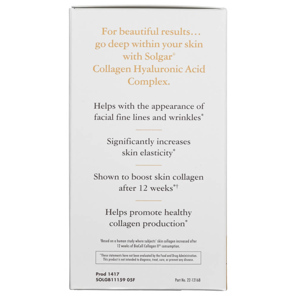 Solgar Collagen Hyaluronic Acid Complex - 30 Tablets