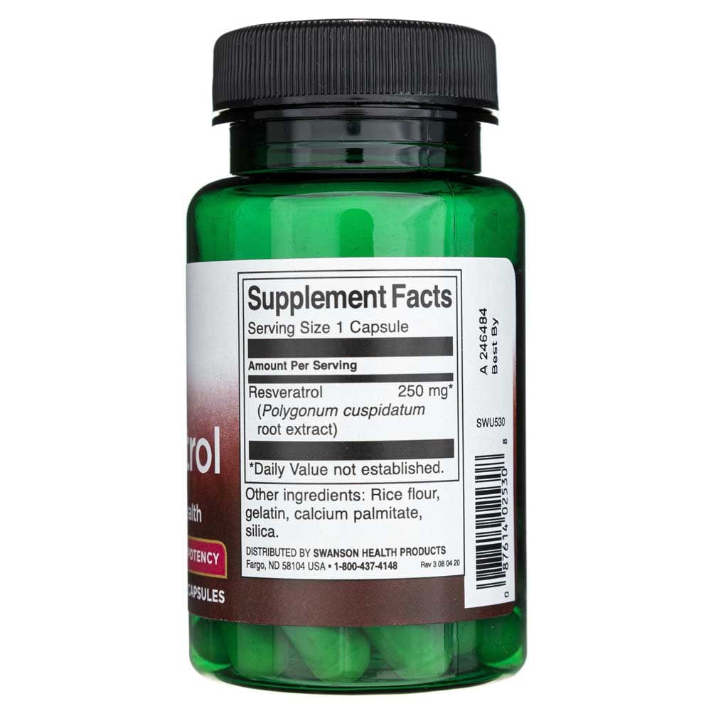 Swanson Resveratrol 250 mg - 30 Capsules