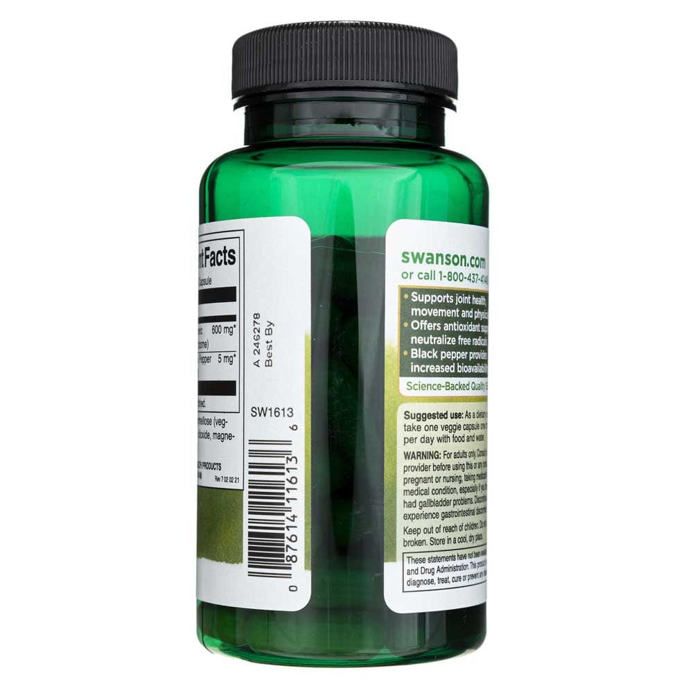 Swanson Turmeric & Black Pepper - 60 Veggie Capsules